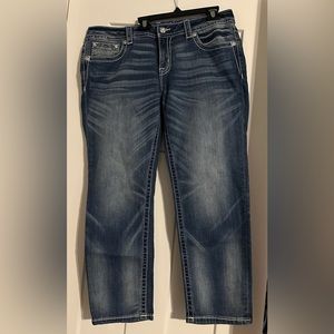 Miss Me jeans. Size 33. Ankle length (27 in. inseam).